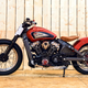 Martin used this modified Indian Scout when learning to ride “the wall.” Photo: Channel 4